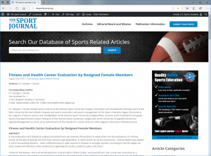 The Sport Journal