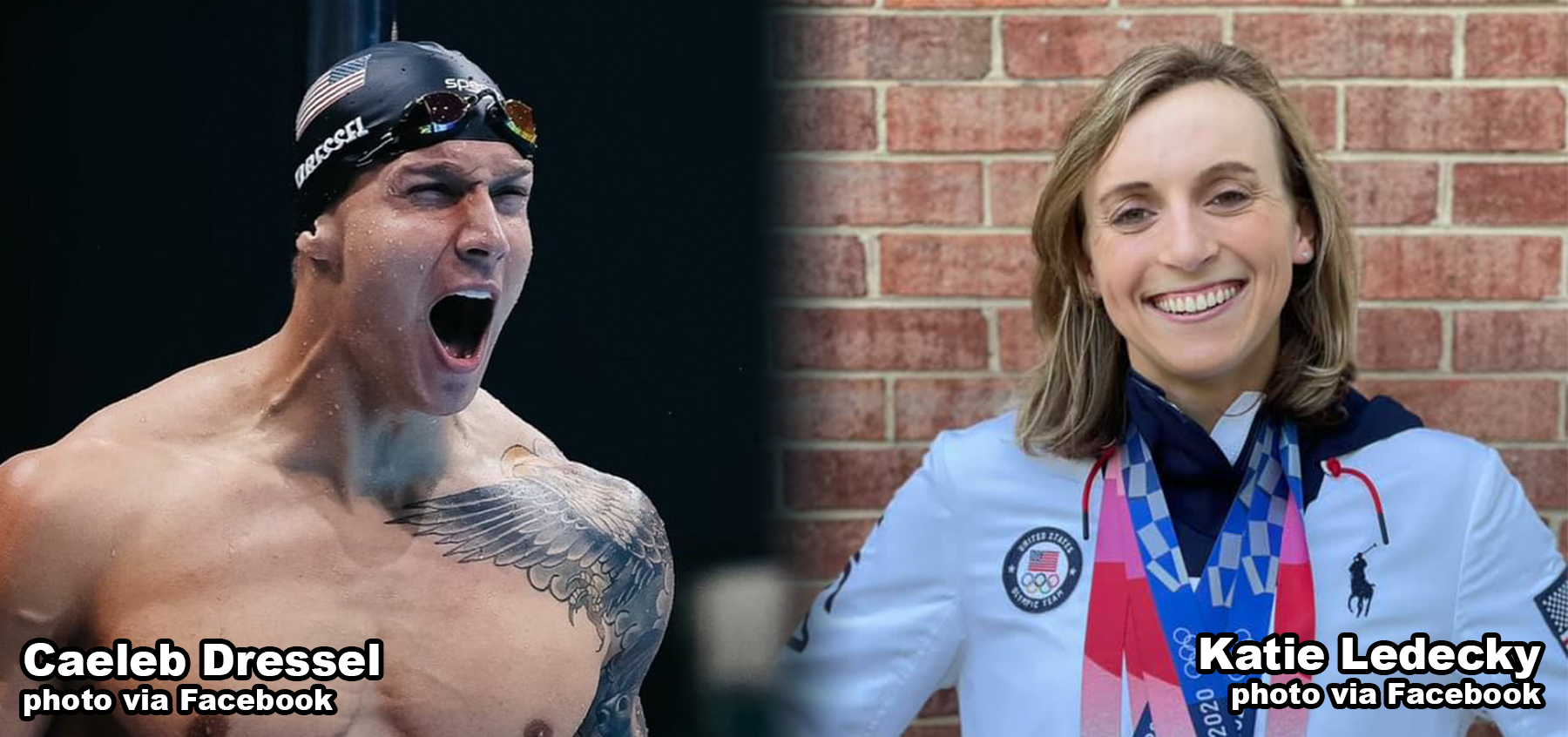 Caeleb Dressel and Katie Ledecky